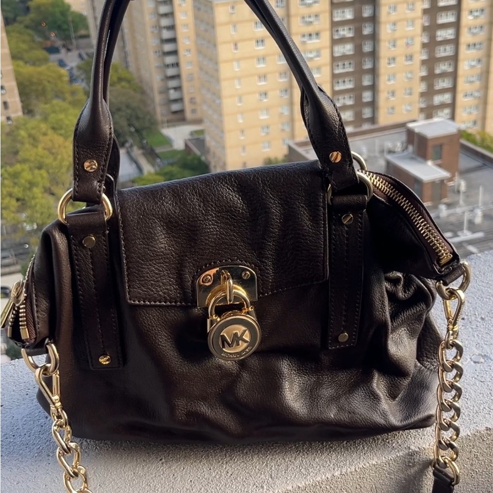 Michael Kors Brown Bag with gold hardware